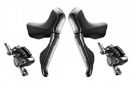 Фото Комплект электрогидравлических пистолетов Shimano ST-R785 Di2 с тормозами BR-R785. Купить Комплект электрогидравлических пистолетов Shimano ST-R785 Di2 с тормозами BR-R785  в Санкт-Петербурге, доставка по России