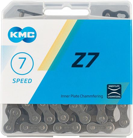 Фото Цепь KMC Z7 на 7 скоростей, замок. Купить Цепь KMC Z7 на 7 скоростей, замок  в Санкт-Петербурге, доставка по России