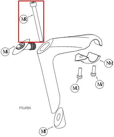 Фото Болт якоря выноса Deda Murex. Купить Болт якоря выноса Deda Murex  в Санкт-Петербурге, доставка по России