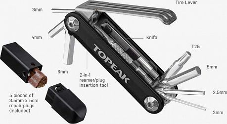 Фото Набор инструментов компактный Topeak TUBI 11 COMBO TUB-11CMB. Купить Набор инструментов компактный Topeak TUBI 11 COMBO TUB-11CMB  в Санкт-Петербурге, доставка по России