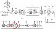 Внешний барабан несущего механизма для планетарной втулки Shimano 3C41