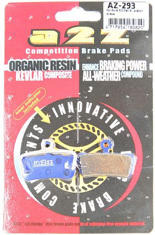 Фото Тормозные колодки A2Z 293 (SRAM) gnn. Купить Тормозные колодки A2Z 293 (SRAM) gnn  в Санкт-Петербурге, доставка по России