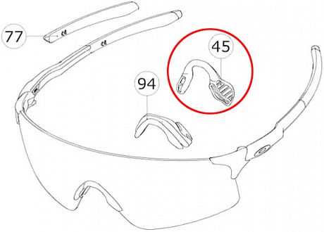 Фото Носовые упоры для очков Oakley EVZero. Купить Носовые упоры для очков Oakley EVZero  в Санкт-Петербурге, доставка по России