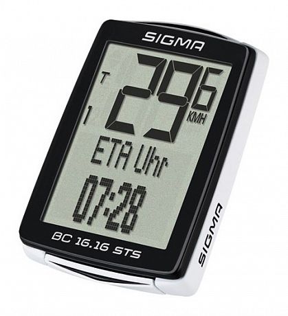 Фото Велокомпьютер Sigma Sport BC 16.16 STS CAD беспроводной. Купить Велокомпьютер Sigma Sport BC 16.16 STS CAD беспроводной  в Санкт-Петербурге, доставка по России