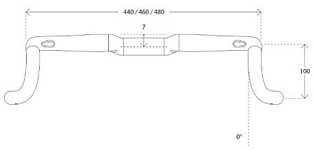 Фото Шоссейный руль Deda Gera карбоновый. Купить Шоссейный руль Deda Gera карбоновый  в Санкт-Петербурге, доставка по России