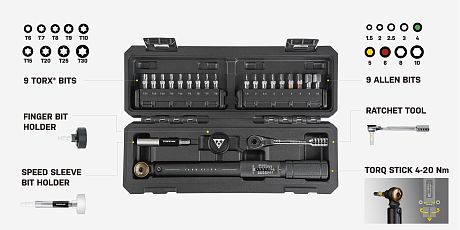 Фото Компактный динамометрический ключ Topeak Torq Stick Pro 4-20 Nm. Купить Компактный динамометрический ключ Topeak Torq Stick Pro 4-20 Nm  в Санкт-Петербурге, доставка по России
