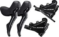 Шоссейные пистолеты Shimano 105 BL-ST-R7020 (2x11) с гидравлическим тормозом BR-R7070