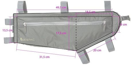Фото Сумка на раму Acepac Zip Frame Bag MKIII большая. Купить Сумка на раму Acepac Zip Frame Bag MKIII большая  в Санкт-Петербурге, доставка по России